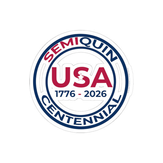 SemiQuin Patriotic Kiss-Cut Stickers | Centennial Celebration, USA Pride Laptop & Journal Decor, Party Favors, Gift Ideas