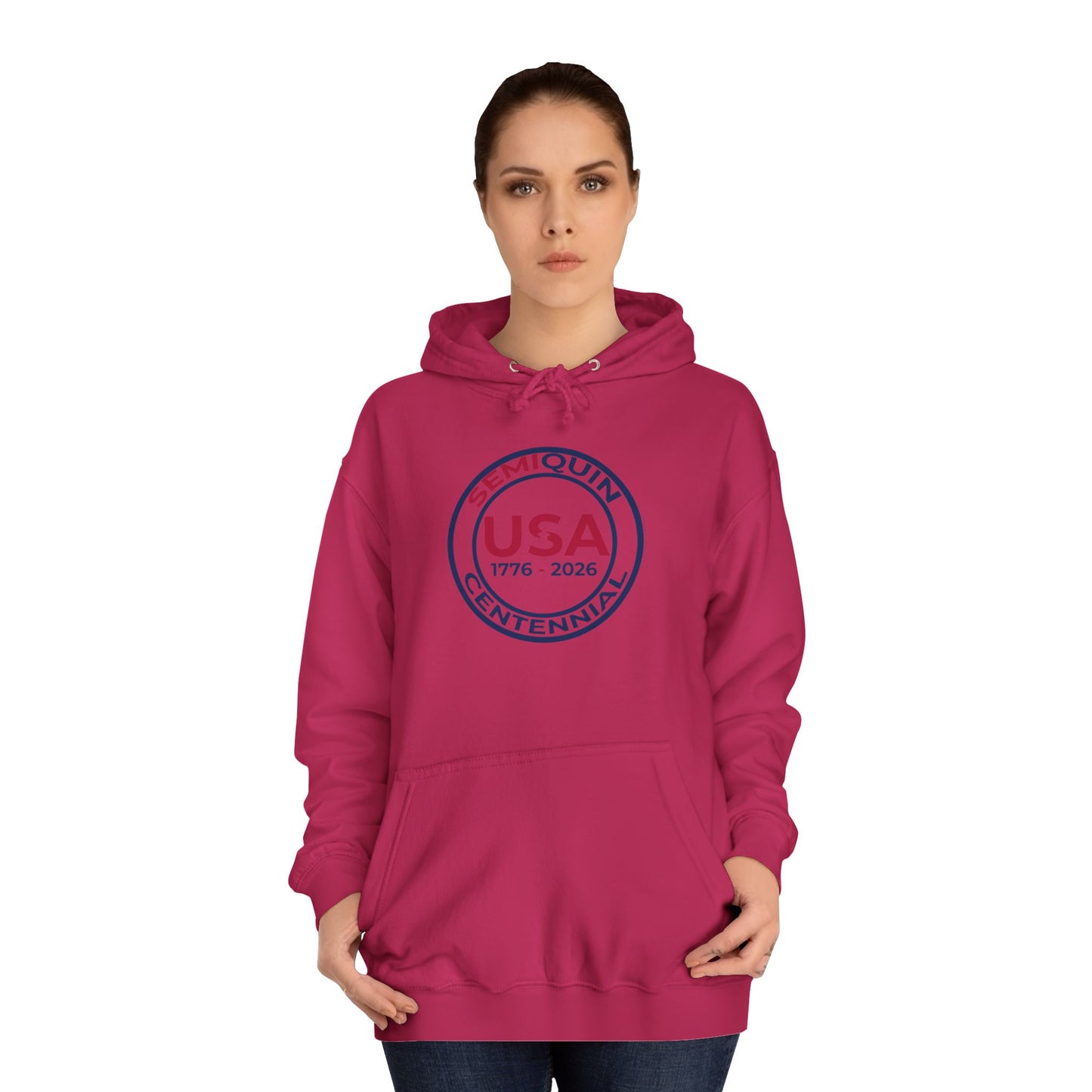 SemiQuin Cozy Unisex College Hoodie – Back to School Tools, SemiQuin School Year, Everyday Comfort for Campus, Festivals, and Chill Days