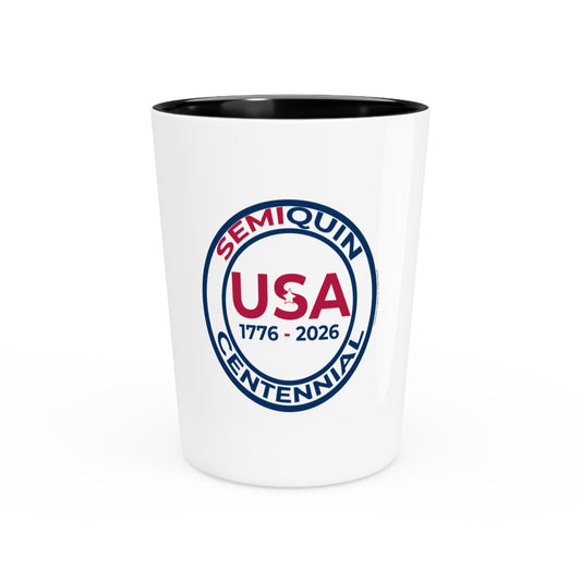 SemiQuin School Year Shot Glass — Fun Collectible Glass Cup for Students & Teachers