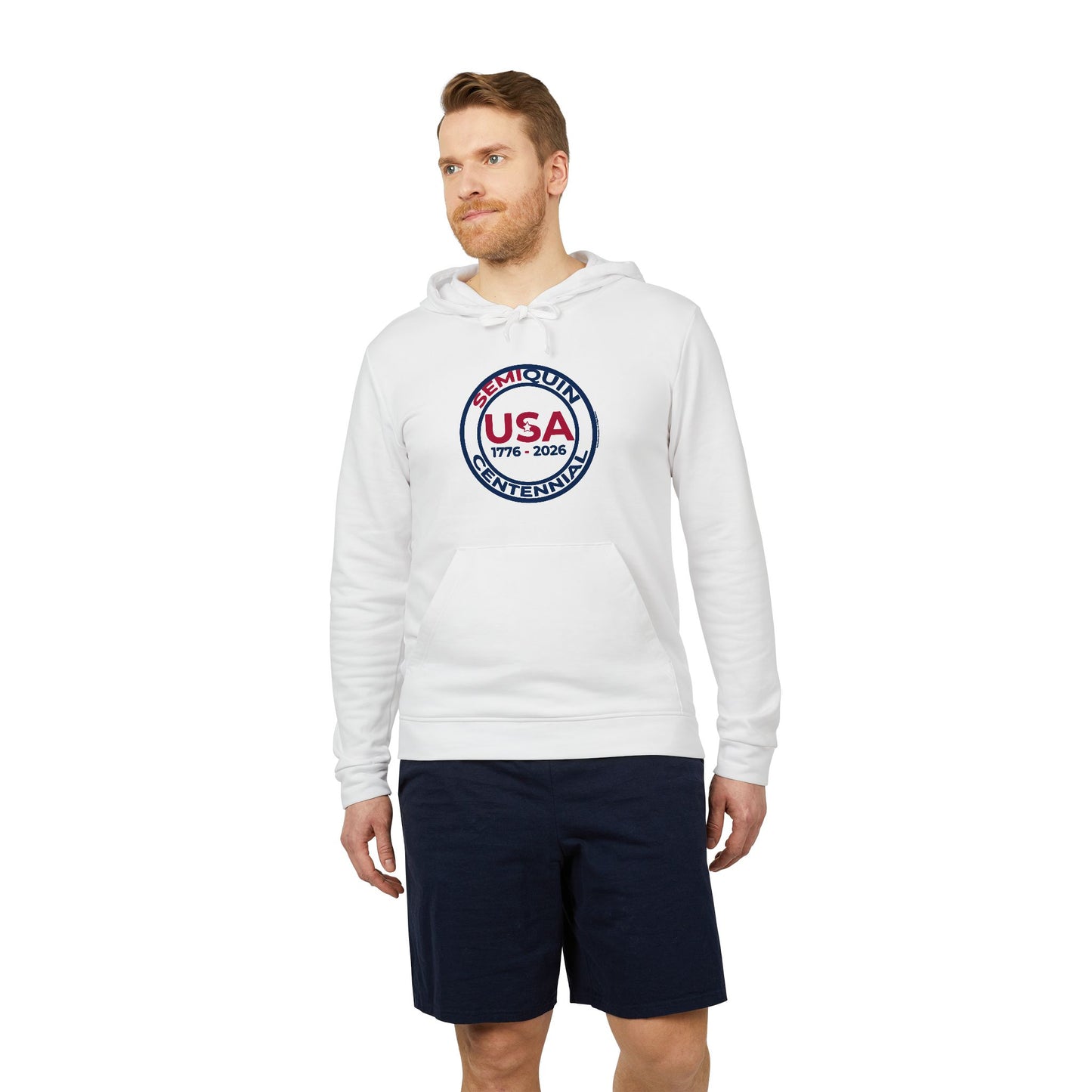 USA SemiQuin Vintage Seal Hoodie – Patriotic American 1776–2024 Pullover