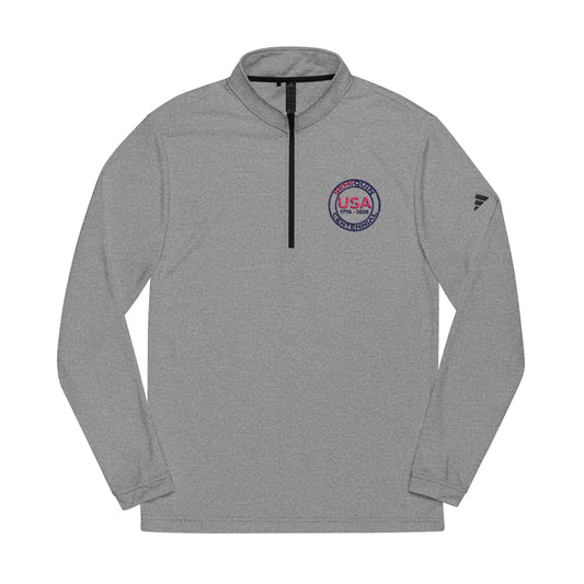 USA SemiQuin Embroidered Quarter-Zip Pullover