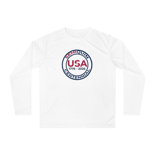 USA SemiQuin 1776–2026 Performance Long Sleeve Shirt