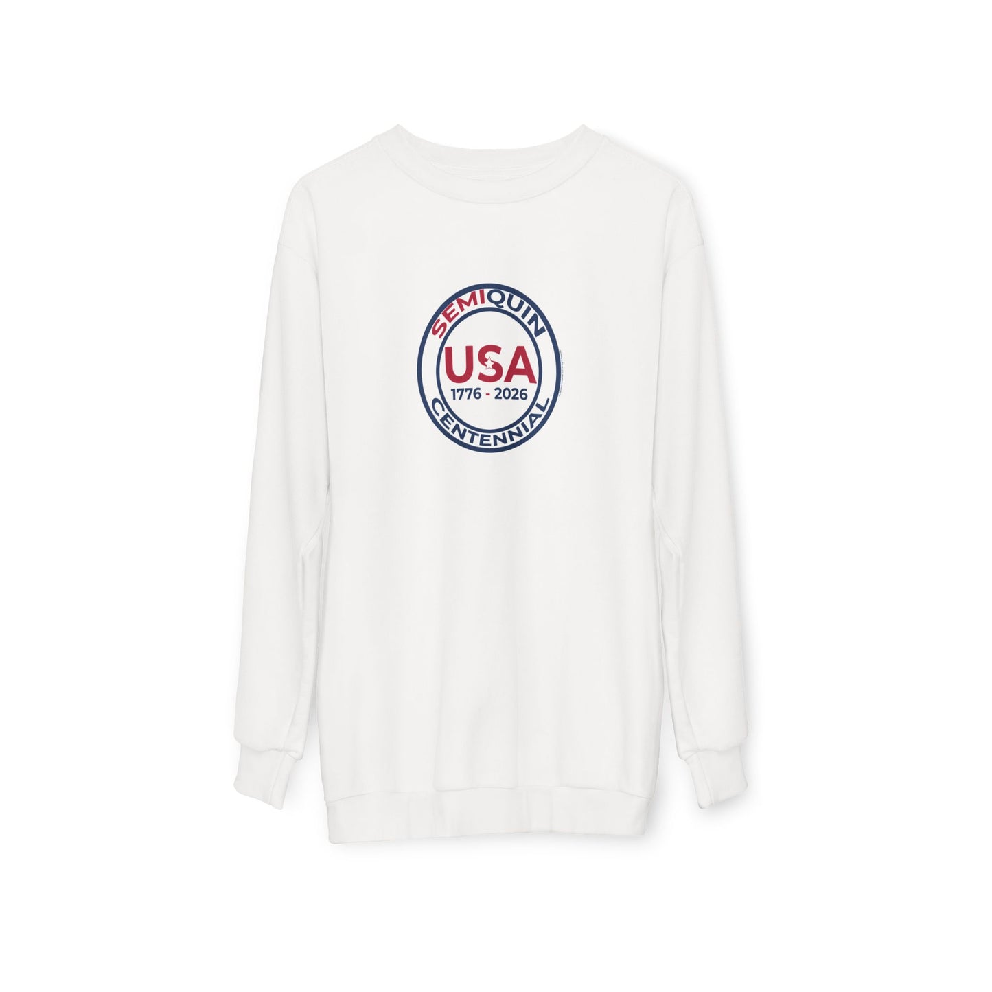 USA SemiQuin Bicentennial Seal Sweatshirt - 1776–2026 Patriotic Crewneck