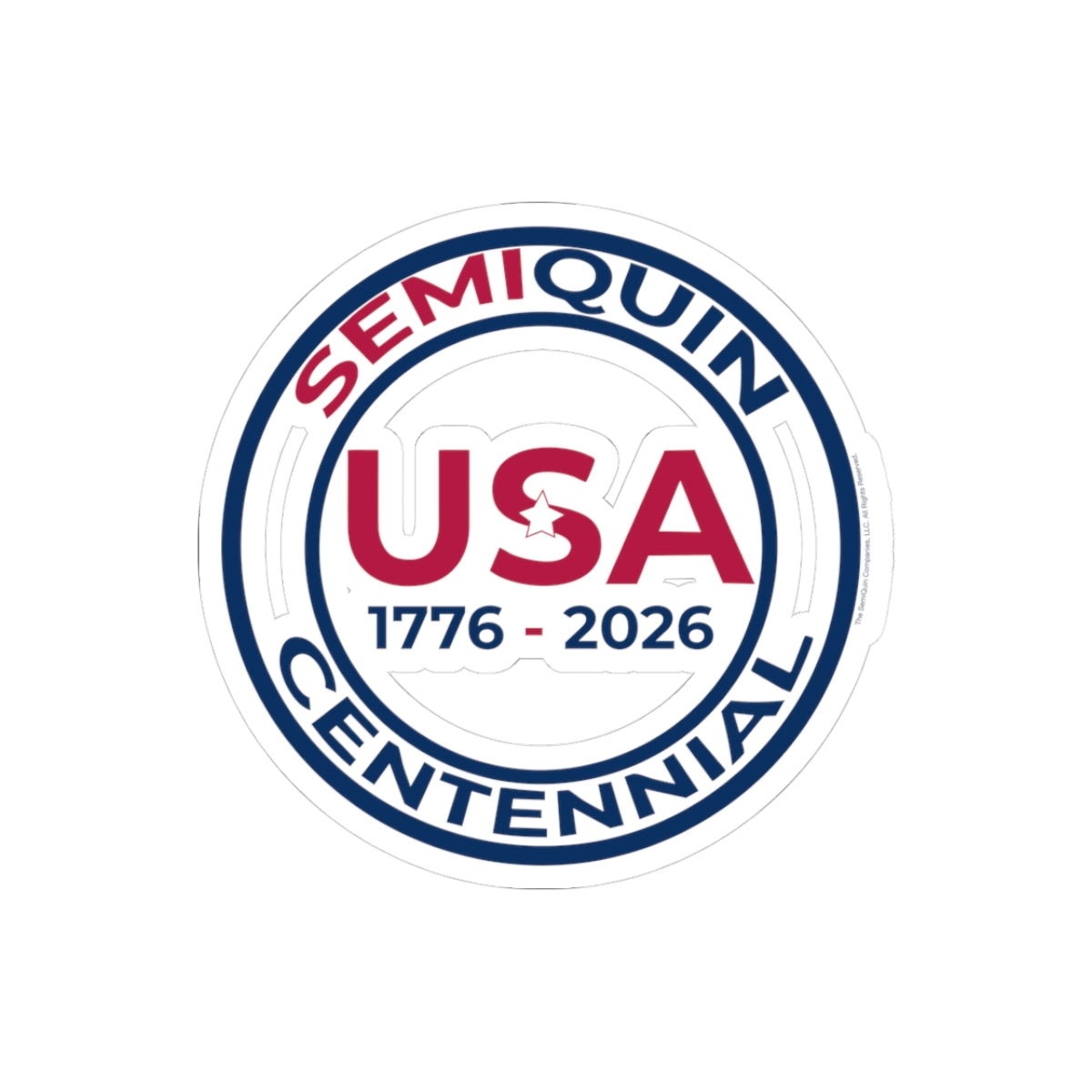 SemiQuin Patriotic Kiss-Cut Stickers | Centennial Celebration, USA Pride Laptop & Journal Decor, Party Favors, Gift Ideas