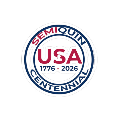 SemiQuin Patriotic Kiss-Cut Stickers | Centennial Celebration, USA Pride Laptop & Journal Decor, Party Favors, Gift Ideas