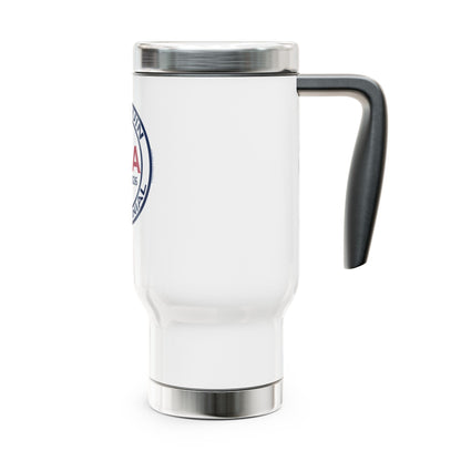 SemiQuin Stainless Steel Travel Mug – Patriotic On-the-Go Drinkware | Insulated Coffee Cup for Home, Office & Outdoor Use