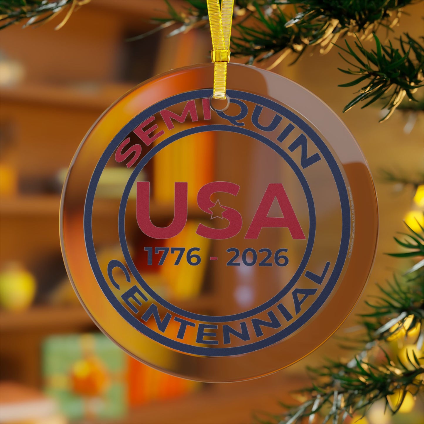 SemiQuin Glass Ornaments