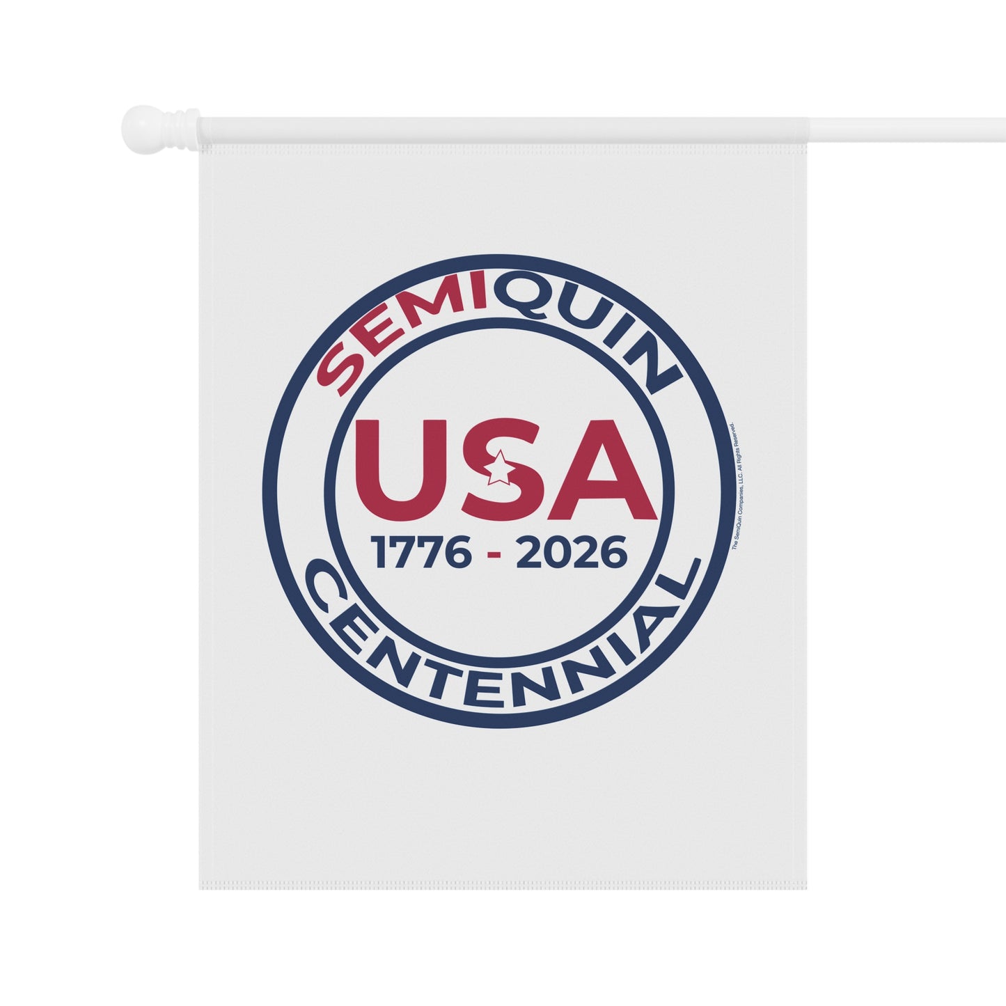 SemiQuin 250 Years Garden Banner | Patriotic Yard Flag for Outdoor Celebrations & Holiday Decor