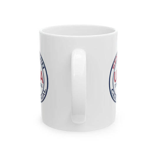 SemiQuin US Coast Guard Emblem Ceramic Mug – 11oz & 15oz | Patriotic Coffee & Tea Cup