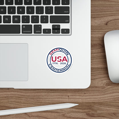 USA SemiQuin Die-Cut Stickers - Celebrate 250 Years of History!