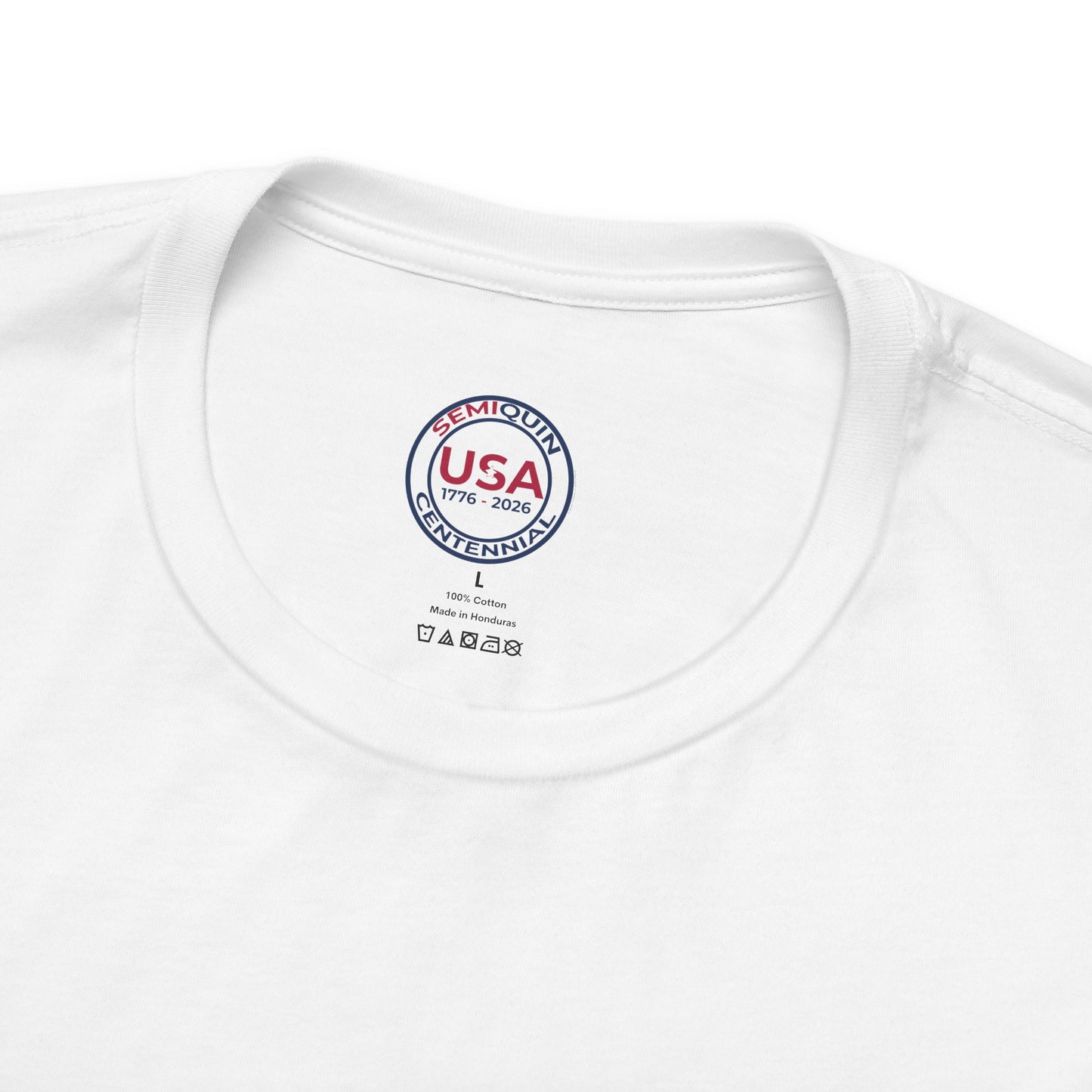 SemiQuin 250-Year Commemorative Unisex Jersey Short Sleeve T-Shirt | Patriotic USA Tee | 4th of July & School Spirit Wear | Everyday Classic