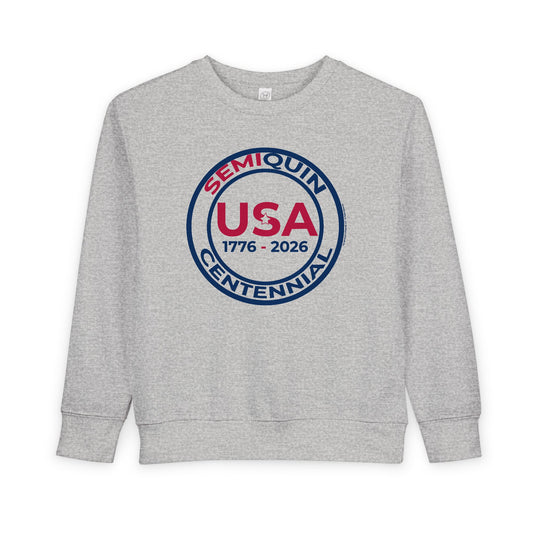 Toddler Sweatshirt - USA SemiQuin  1776-2026 Patriotic Crewneck