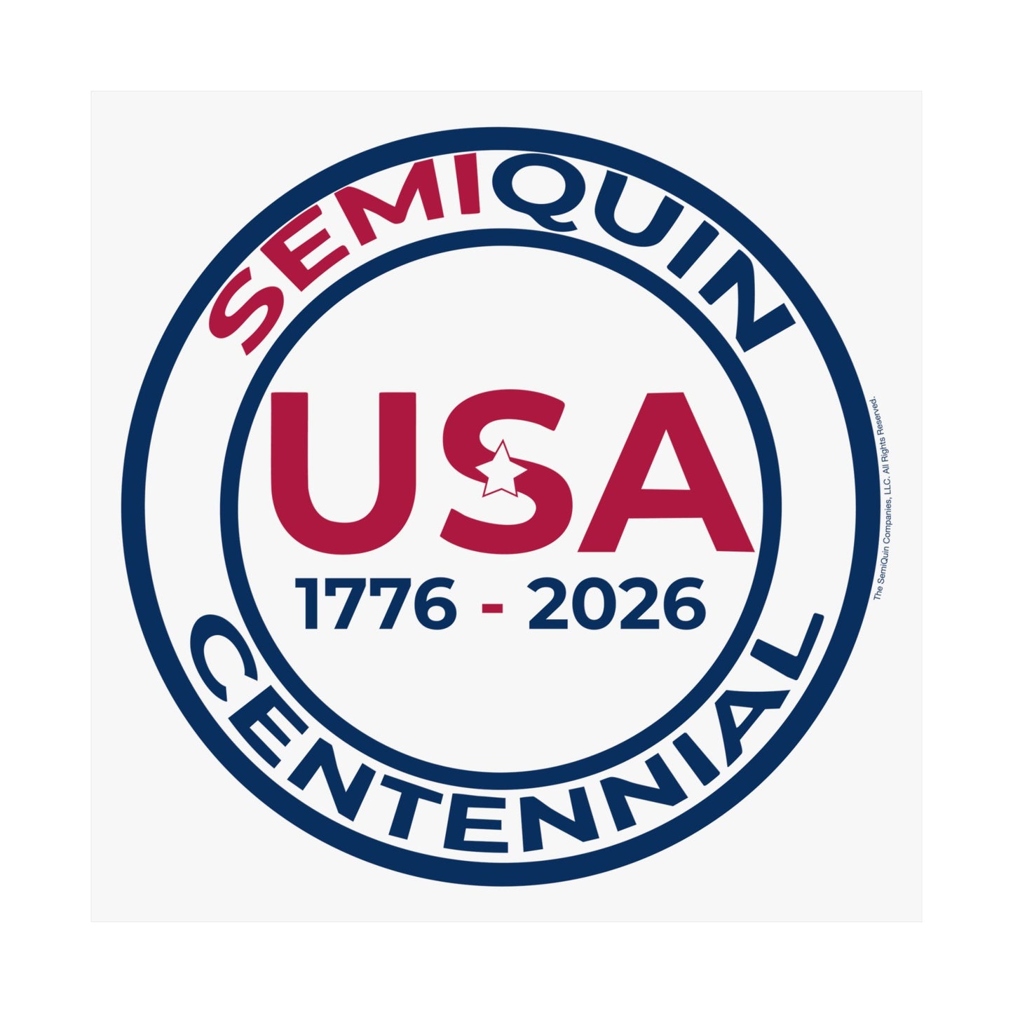 USA SemiQuin Matte Vertical Poster – Patriotic Wall Art, Independence Day & Centennial Celebration Décor