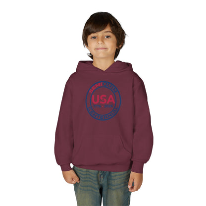 SemiQuin Youth Hooded Sweatshirt, centennial Celebration, Cozy Gift Hoodie for Teens, Holiday & Everyday Wear