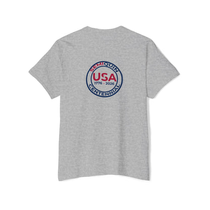 SemiQuin USA Graphic Pocket Tee | Casual Unisex T-Shirt | Summer Fashion | Everyday Wear | Great for Holidays