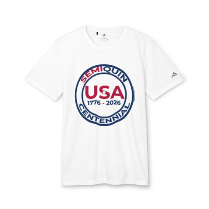 USA SemiQuin Centennial Sport T-Shirt | Unisex Patriotic Athletic Tee | 250-Year Celebration Apparel