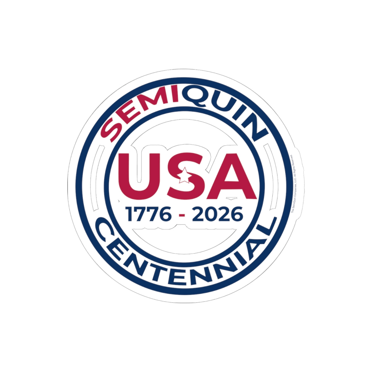 SemiQuin Patriotic Kiss-Cut Stickers | Centennial Celebration, USA Pride Laptop & Journal Decor, Party Favors, Gift Ideas