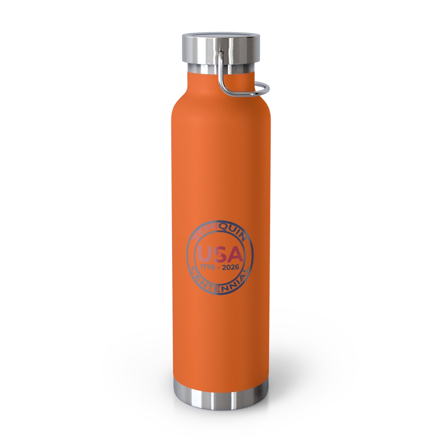 22oz SemiQuin USA Copper Insulated Water Bottle – Eco-Friendly Patriotic Gift