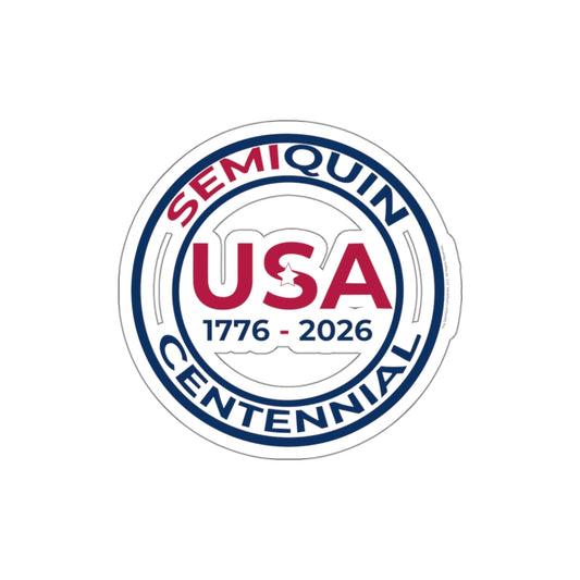 USA SemiQuin Die-Cut Stickers - Celebrate 250 Years of History!