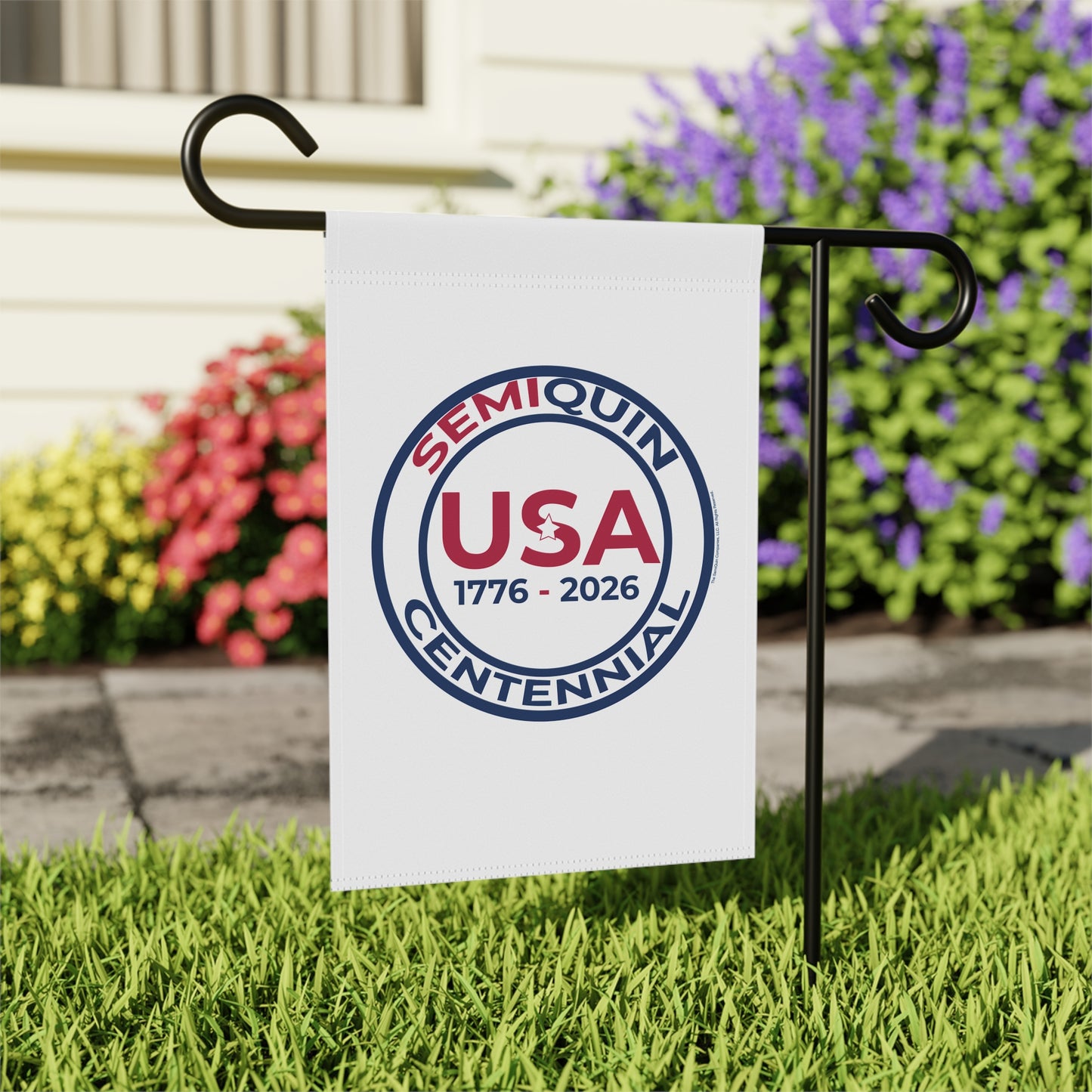 SemiQuin 250 Years Garden Banner | Patriotic Yard Flag for Outdoor Celebrations & Holiday Decor