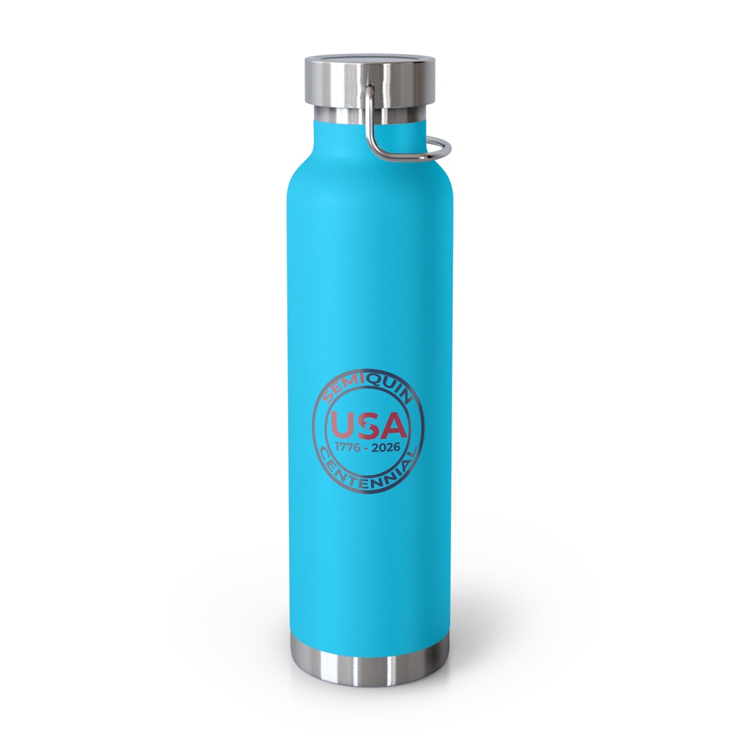 22oz SemiQuin USA Copper Insulated Water Bottle – Eco-Friendly Patriotic Gift