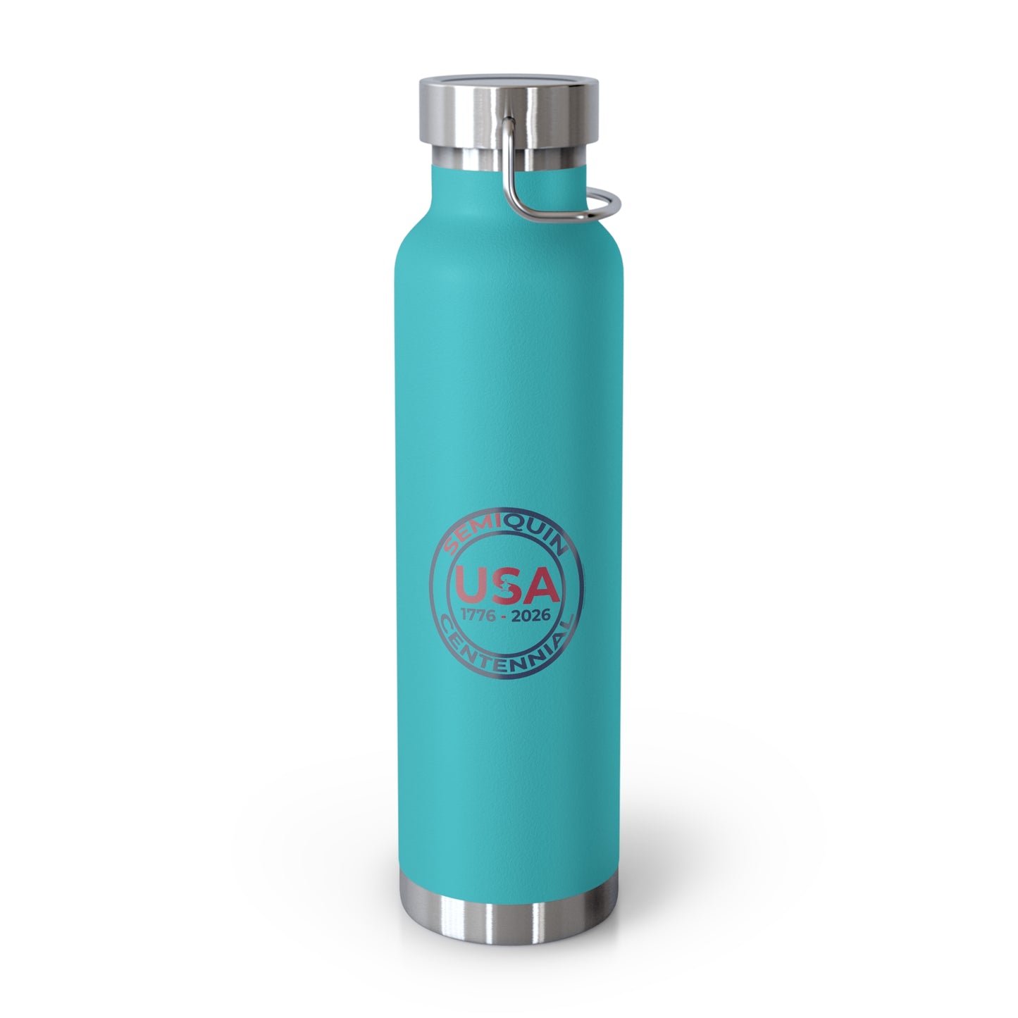22oz SemiQuin USA Copper Insulated Water Bottle – Eco-Friendly Patriotic Gift