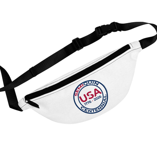 USA Semiquin Fanny Pack | Patriotic Waist Bag for Festivals, Travel & Sports | 250-Year Celebration Gear | Stylish & Functional