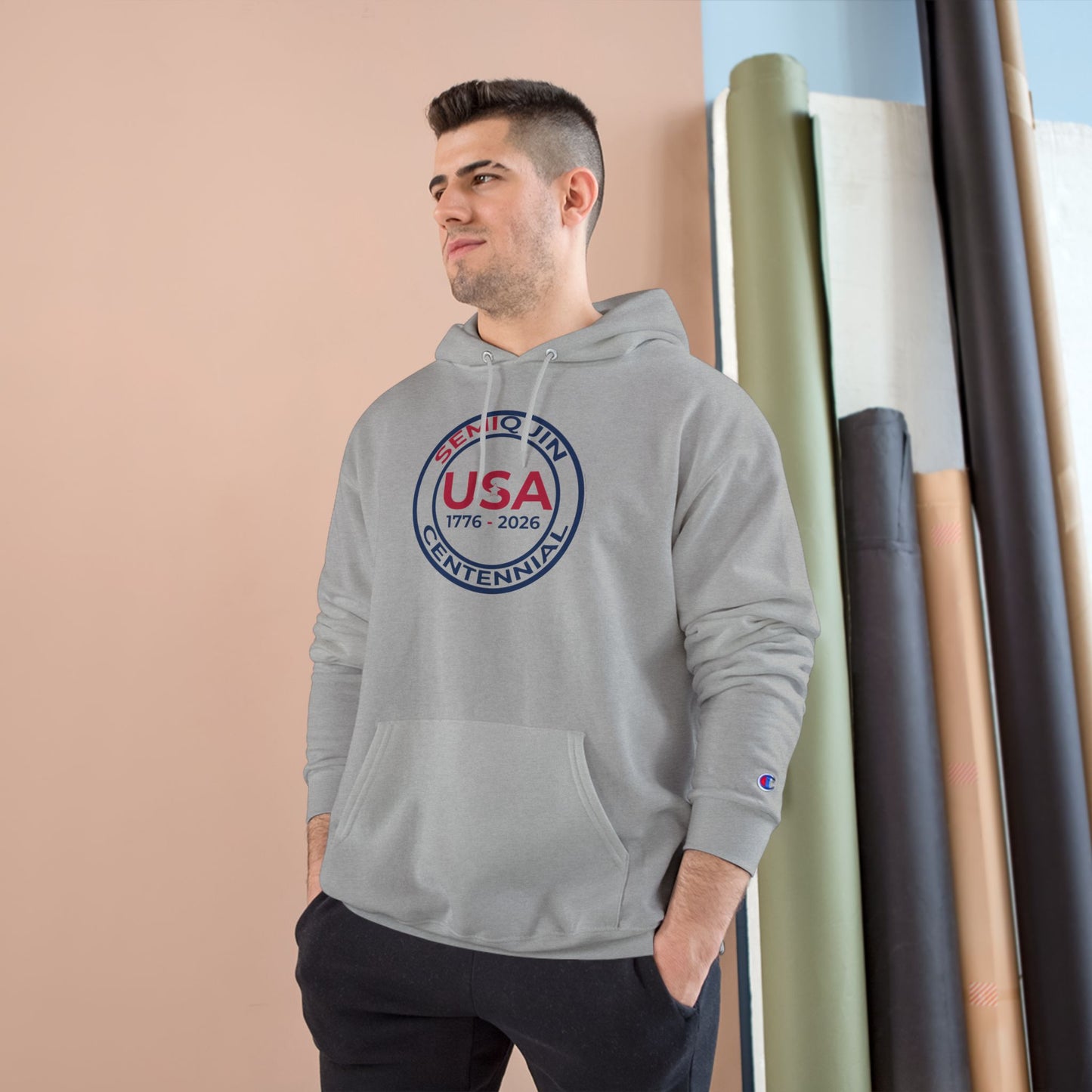 USA SemiQuin Hoodie — Patriotic 1776–2026 Emblem Pullover