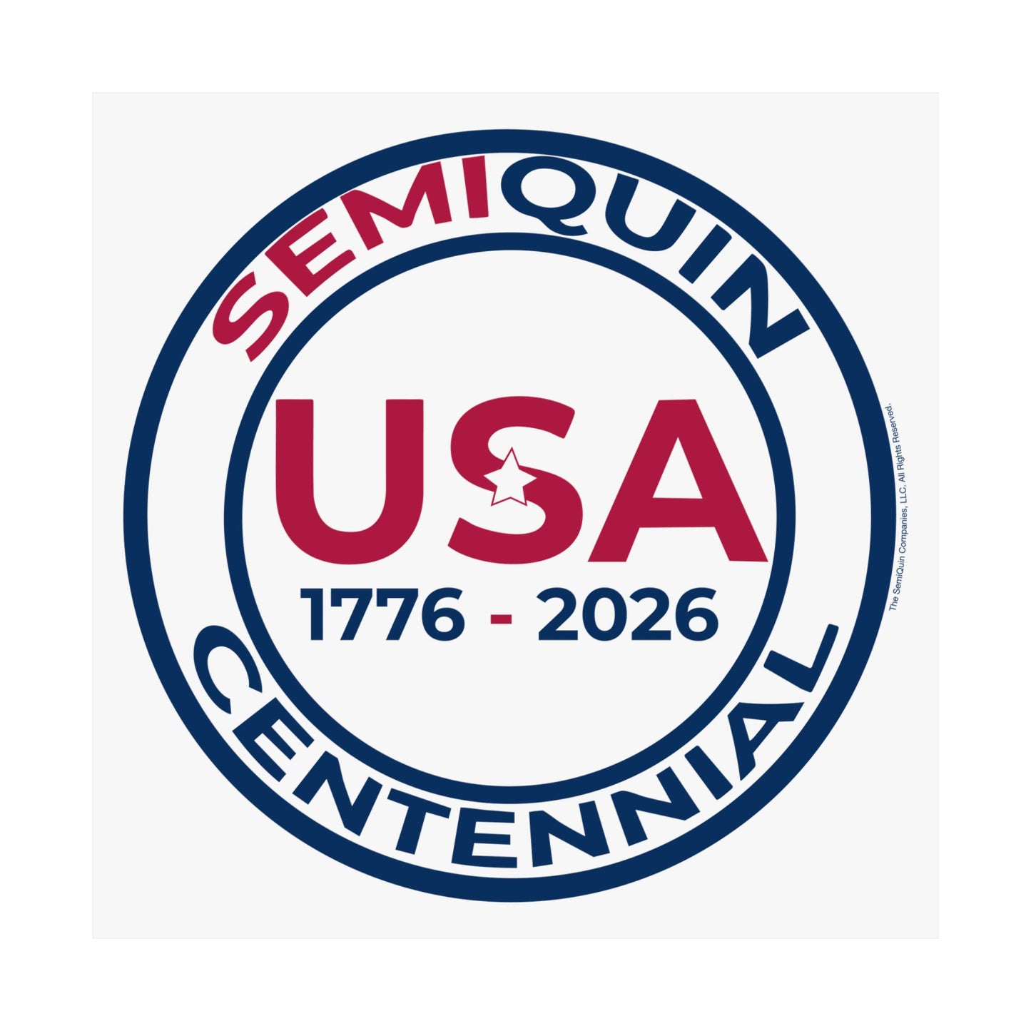 USA SemiQuin Matte Vertical Poster – Patriotic Wall Art, Independence Day & Centennial Celebration Décor