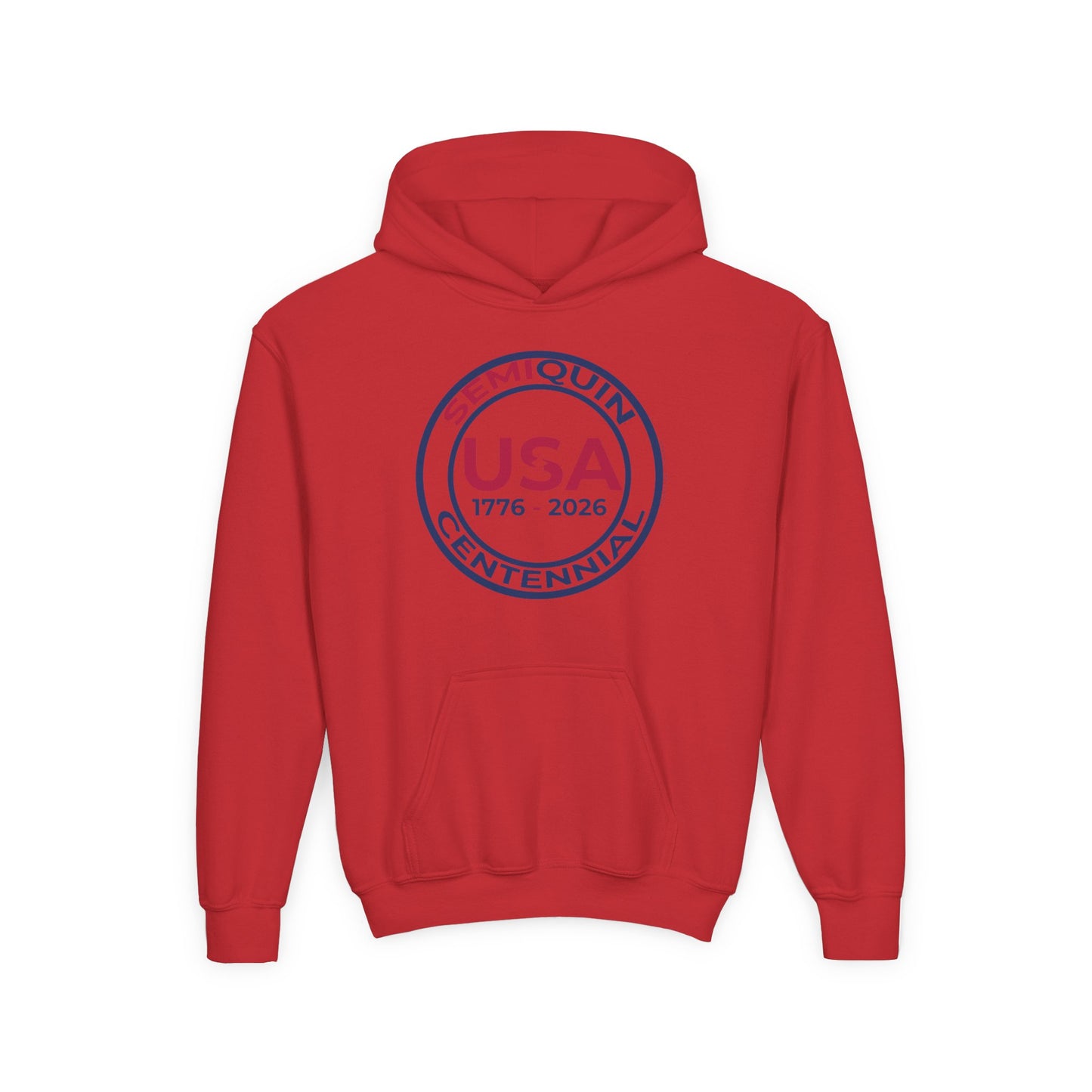 SemiQuin Youth Hooded Sweatshirt, centennial Celebration, Cozy Gift Hoodie for Teens, Holiday & Everyday Wear