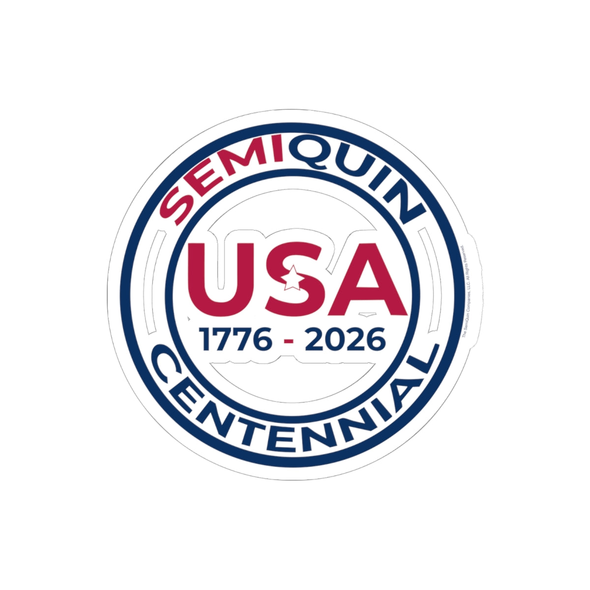SemiQuin Patriotic Kiss-Cut Stickers | Centennial Celebration, USA Pride Laptop & Journal Decor, Party Favors, Gift Ideas
