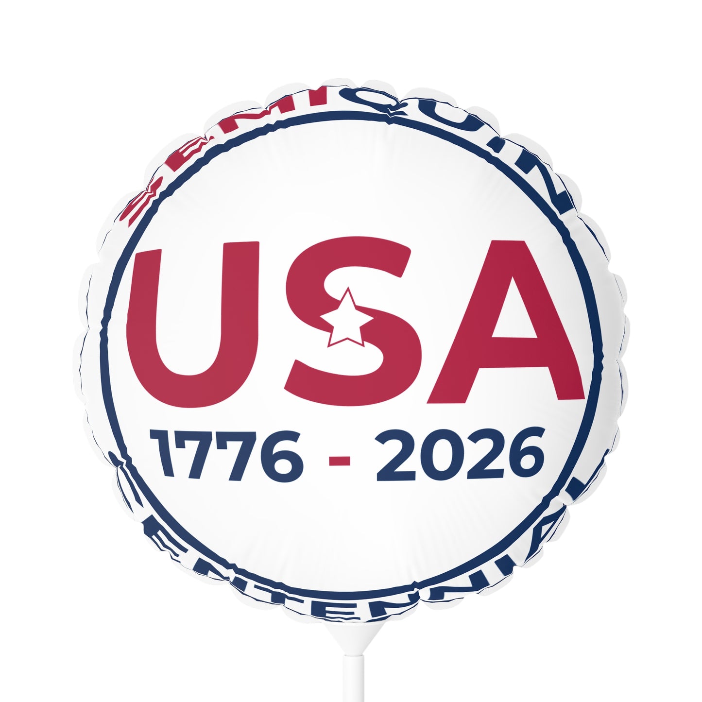 USA Semiquin Celebration Balloon - 11" Round & Heart-Shaped