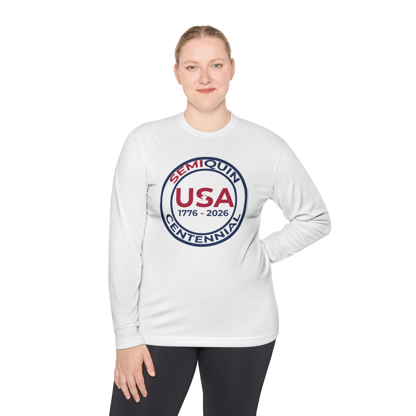 USA SemiQuin 1776–2026 Long Sleeve Tee — SemiQuin Logo