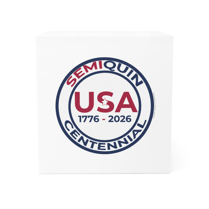 Centennial Note Cube SemiQuin USA 1776–2026 Patriotic Desk Accessory for Home & Office