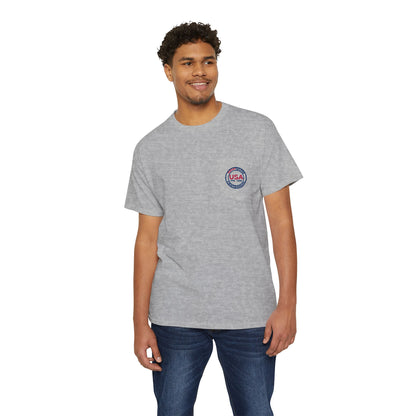 SemiQuin USA Graphic Pocket Tee | Casual Unisex T-Shirt | Summer Fashion | Everyday Wear | Great for Holidays