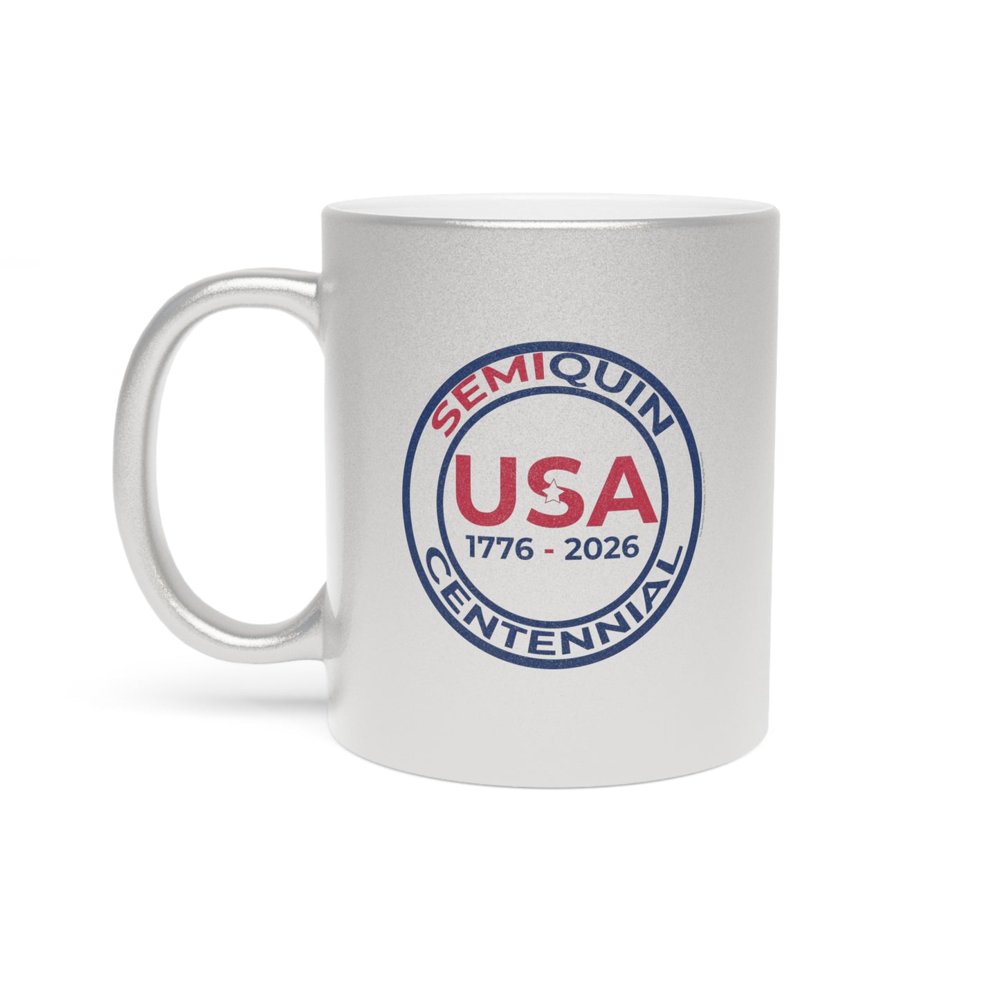 SemiQuin Metallic School Year Mug – Back to School Tools | Elegant Gold & Silver Drinkware | SemiQuin School Gear, All Year