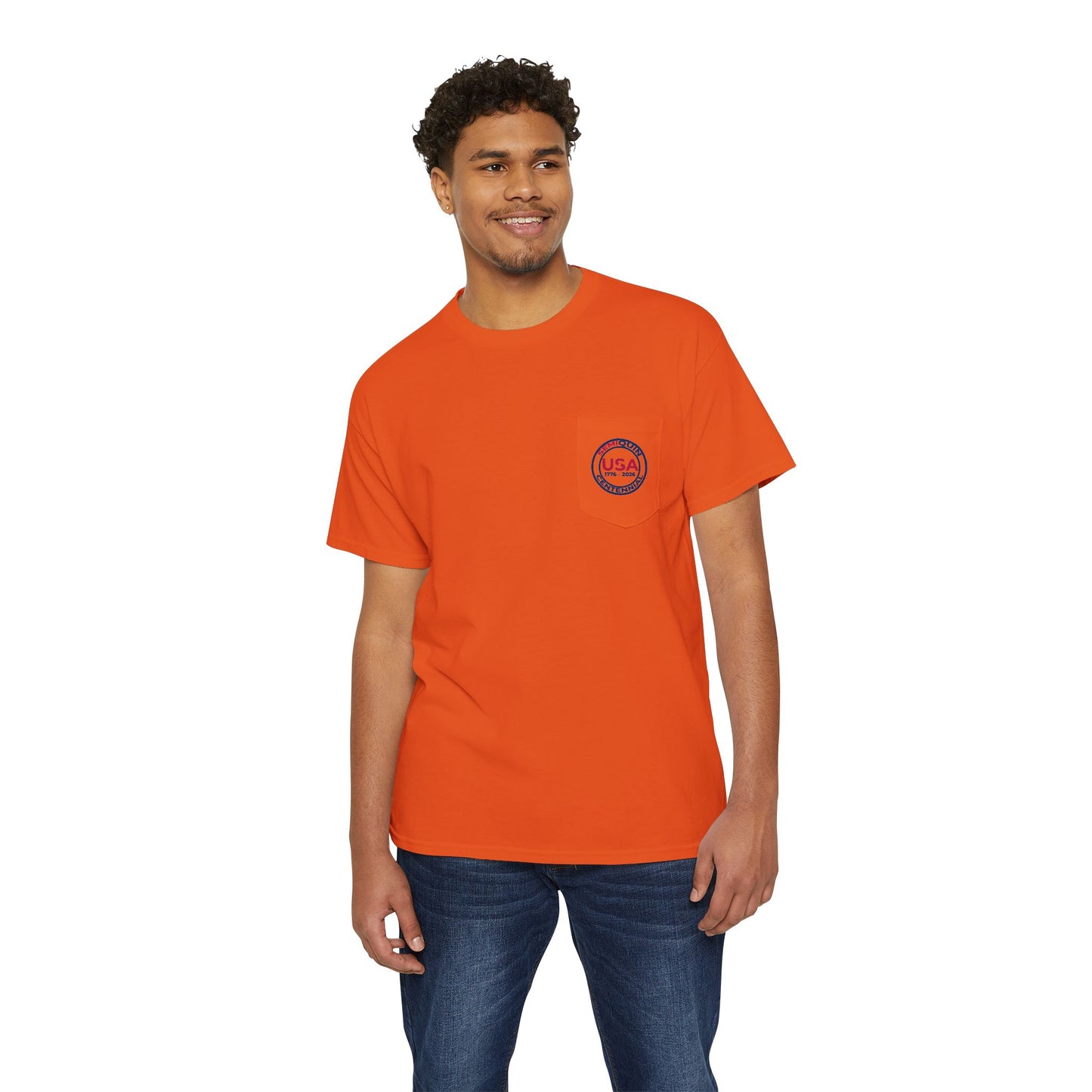 SemiQuin USA Graphic Pocket Tee | Casual Unisex T-Shirt | Summer Fashion | Everyday Wear | Great for Holidays