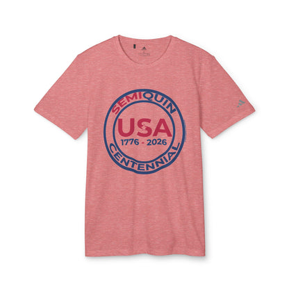 USA SemiQuin Centennial Sport T-Shirt | Unisex Patriotic Athletic Tee | 250-Year Celebration Apparel