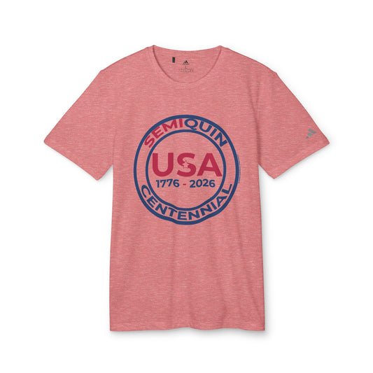 USA SemiQuin Centennial Sport T-Shirt | Unisex Patriotic Athletic Tee | 250-Year Celebration Apparel