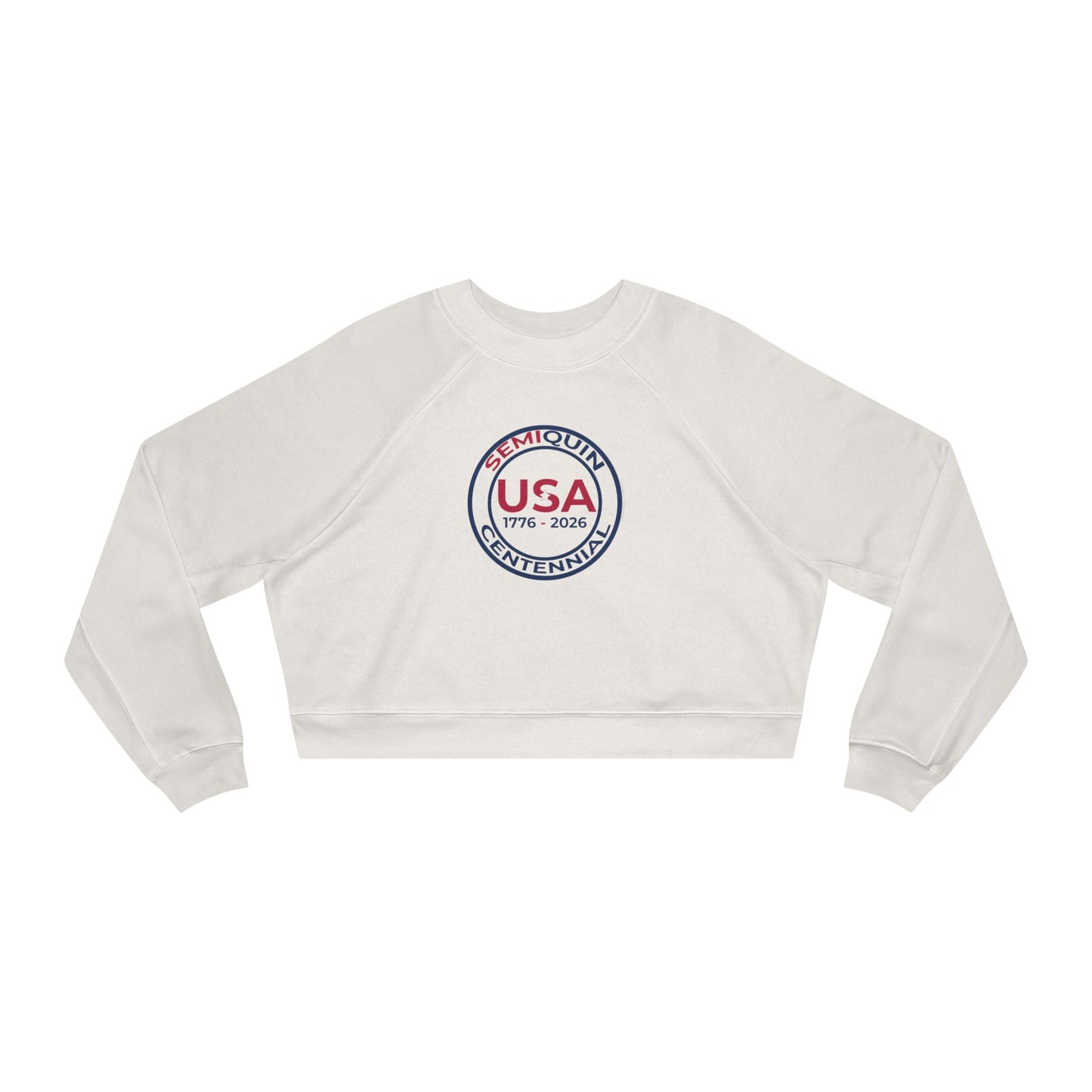 USA SemiQuin Vintage Seal Cropped Pullover