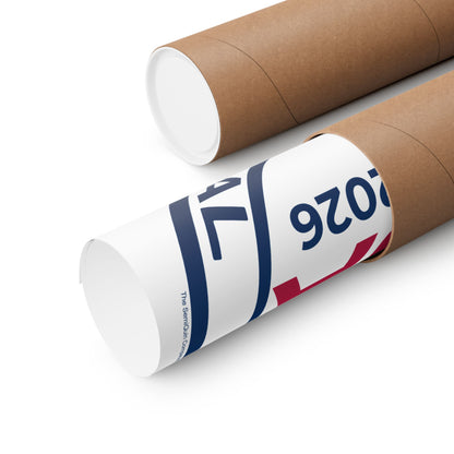 USA SemiQuin Matte Vertical Poster – Patriotic Wall Art, Independence Day & Centennial Celebration Décor