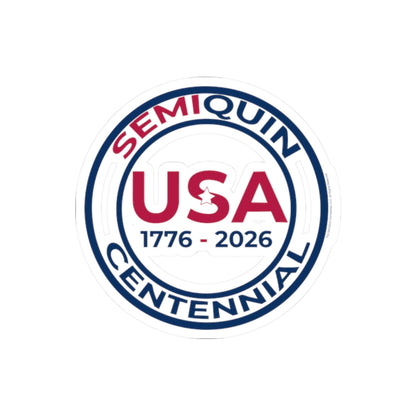 SemiQuin Patriotic Kiss-Cut Stickers | Centennial Celebration, USA Pride Laptop & Journal Decor, Party Favors, Gift Ideas