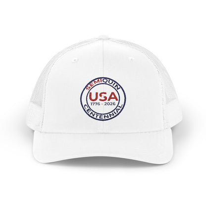 SemiQuin Snapback Trucker Cap – Vintage Style, Casual Unisex Hat, Patriotic Outdoor Gear, Summer Accessories, Trendy Headwear