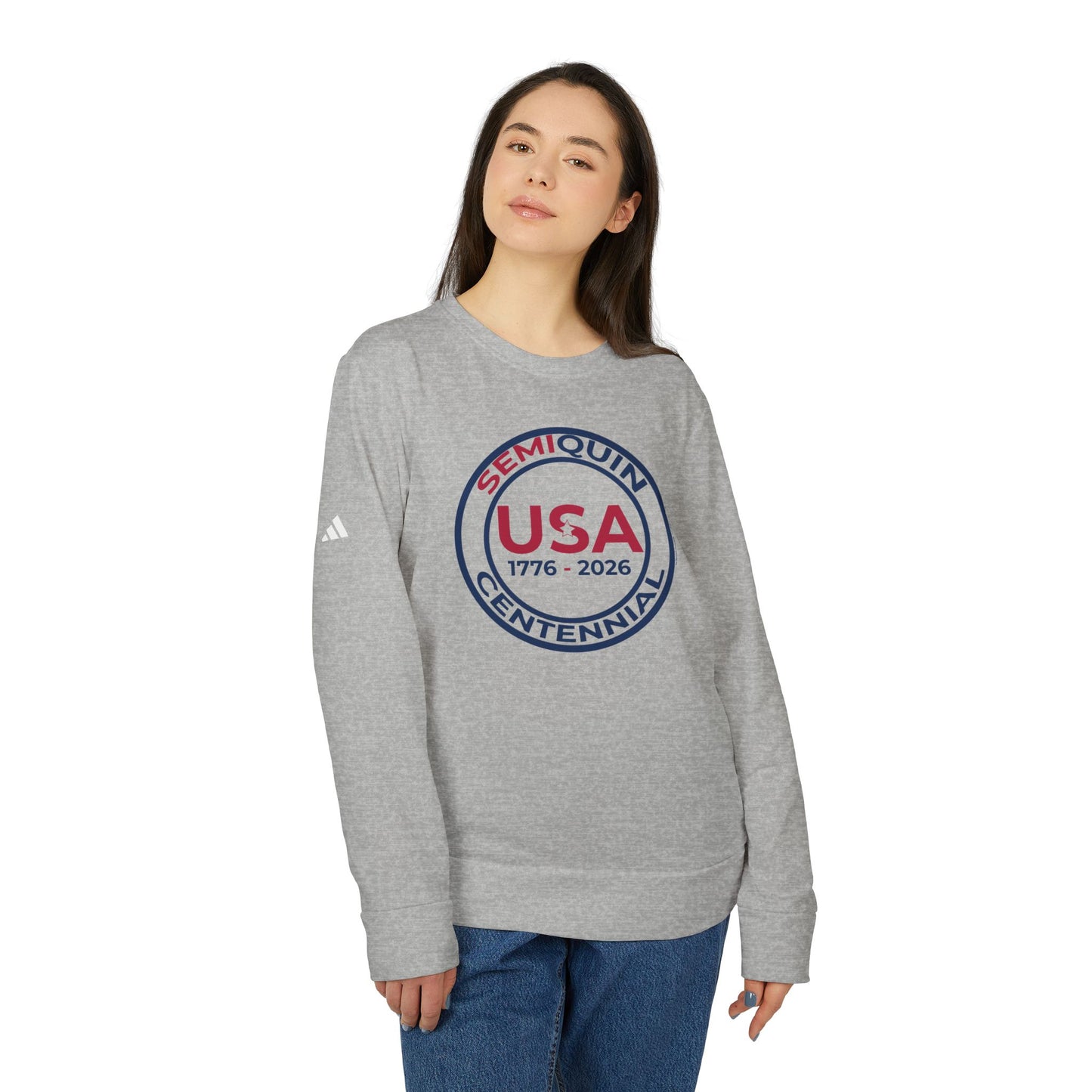 USA SemiQuin  Crewneck Sweatshirt — 1776–2026 Centennial Logo