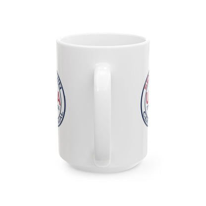 SemiQuin Emblem Ceramic Mug – 11oz Patriotic Coffee & Tea Cup