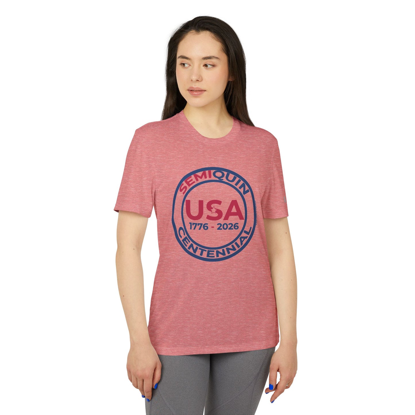 USA SemiQuin Centennial Sport T-Shirt | Unisex Patriotic Athletic Tee | 250-Year Celebration Apparel
