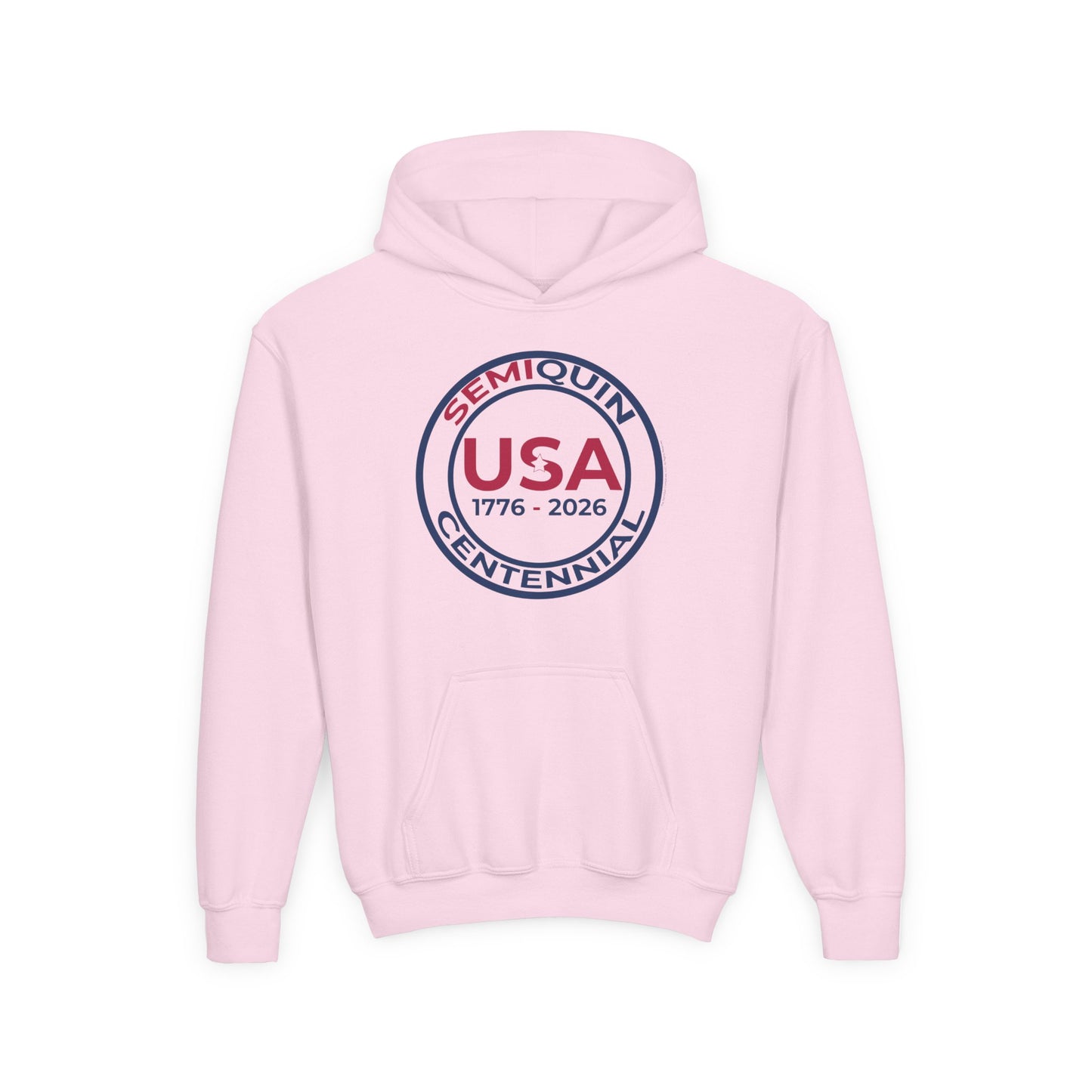SemiQuin Youth Hooded Sweatshirt, centennial Celebration, Cozy Gift Hoodie for Teens, Holiday & Everyday Wear
