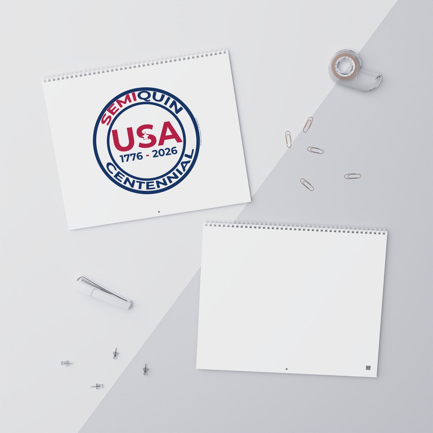 SemiQuin Minimalist Wall Calendar 2026 - Modern Design for Yearly Planning