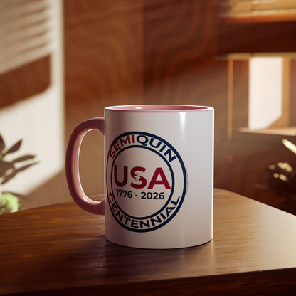 SemiQuin Accent School Year Mug – Back to School Tools | Colorful Coffee & Tea Cup for Students, Teachers & Study Gear