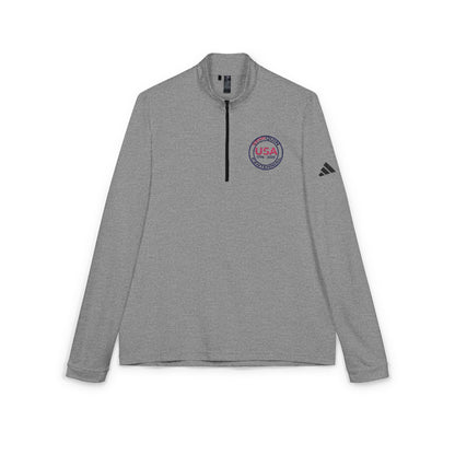 USA SemiQuin  Embroidered Quarter-Zip Pullover